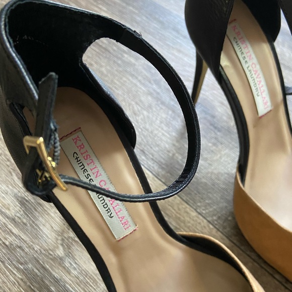 Chinese Laundry Kristin Cavallari Two Tone Ankle Strap Pumps - Drifter - Picture 6 of 6